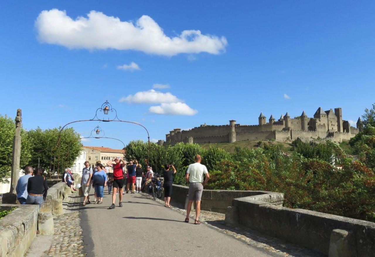 Ferienwohnung Tout Confort ! Climatisation, Calme, Piscine, Parking Gratuit, Terrasse, Wifi Carcassonne Exterior foto