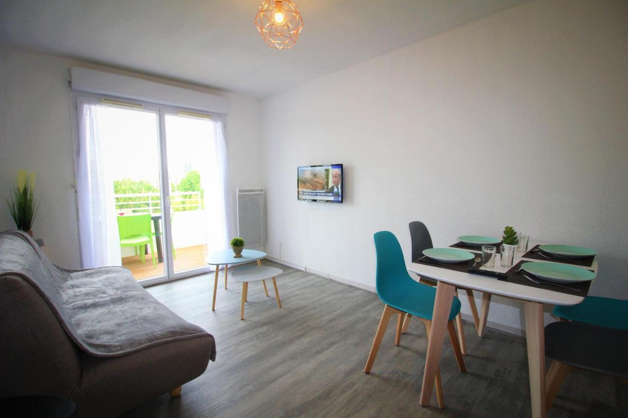 Ferienwohnung Tout Confort ! Climatisation, Calme, Piscine, Parking Gratuit, Terrasse, Wifi Carcassonne Exterior foto